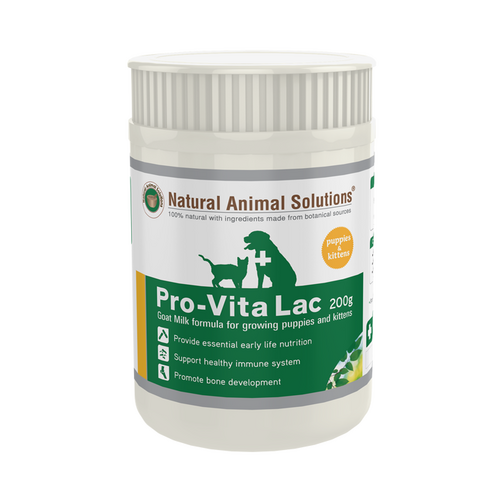 Natural Animal Solutions Pro-Vita Lac Supplements for Puppies & Kittens 200g main image