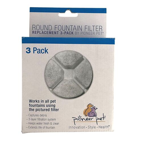 Replacement Filters for the Pioneer Pet Vortex Fountain - Pack of 3 or 6 main image