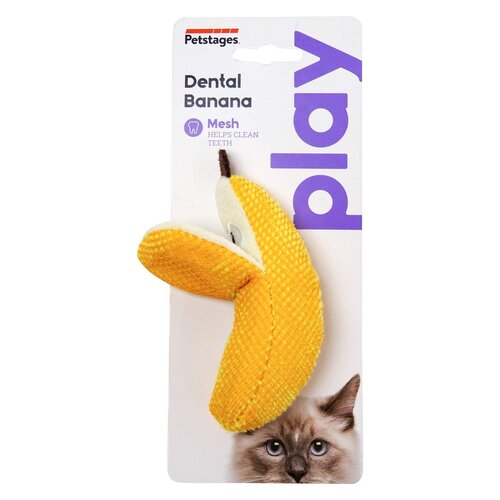 Petstages Dental Banana Catnip Chew Toy for Cats main image