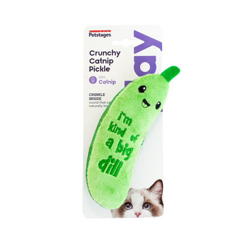 Petstages Crunchy Pickle Kicker Catnip Cat Toy main image