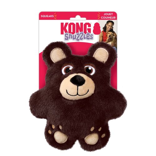 KONG Snuzzles Plush Squeaker Dog Toy - Bear  main image