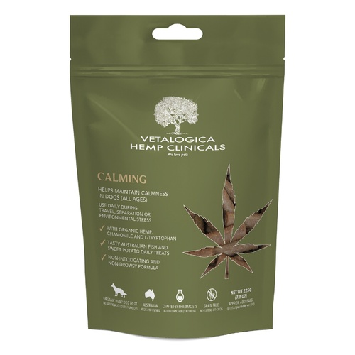 Vetalogica Hemp Clinicals Calming Dog Treats 225g main image