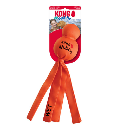 KONG Wet Water Wubba Floating Tug Dog Toy - Bulk Pack of 3 Large main image