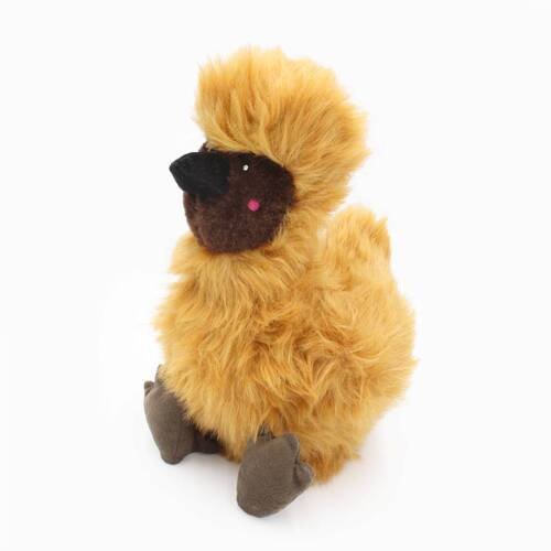 Zippy Paws Wooliez Plush Squeaker Dog Toy - Enzo the Emu main image