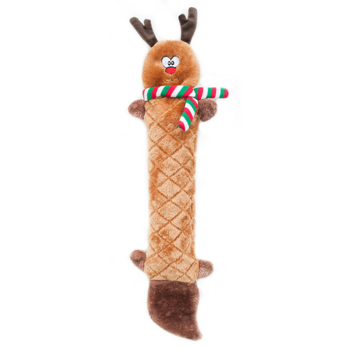 Zippy Paws Jigglerz Shakeable Crinkly Low-Stuffing Dog Toy - Reindeer main image