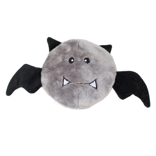 Zippy Paws Halloween Brainey Plush Squeaker Dog Toy - Bat main image