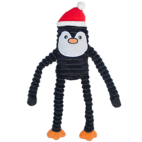 Zippy Paws Christmas Holiday Crinkle Dog Toy - Giant Penguin main image