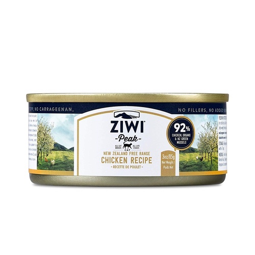 Ziwi Peak Moist Grain Free Cat Food - Free Range New Zealand Chicken - 85g x 24 Cans main image