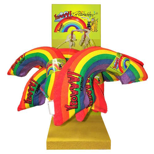 Yeowww! Catnip Cat Toys - Display Stand with 12 Rainbows main image