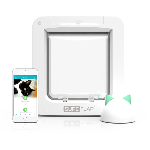 Sure Petcare Sureflap Microchip Connect Cat Door (with HUB) - Door + HUB main image