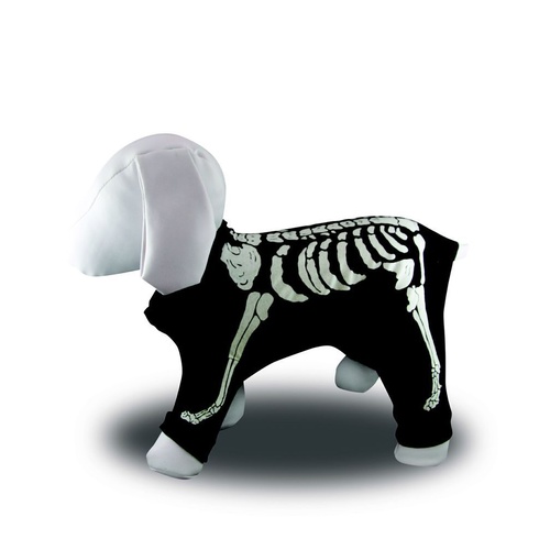 Glow in the Dark Skeleton Dog Costume for Halloween
