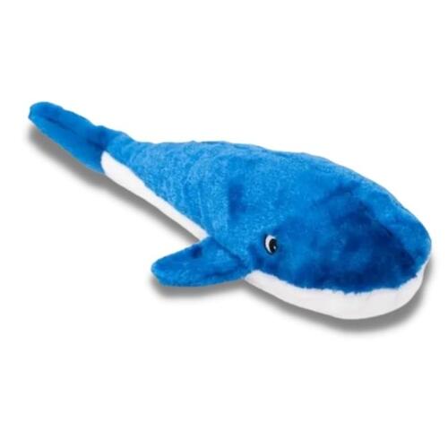 Zippy Paws Plush Squeaky Jigglerz Dog Toy - Blue Whale main image